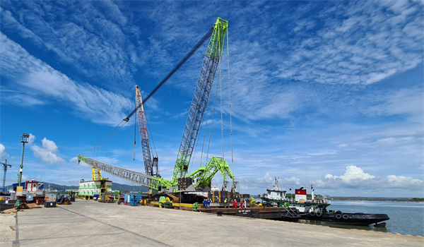 Provision of Assembly Service, Loadtesting, Roll-on, Seafastening and Lashing Service for 800T Crawler Crane on Sea Barge OEI for Wind Power Projects of Geodis/Vestas customer
